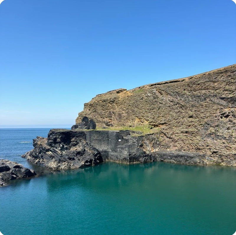 Blue Lagoon swimming spot in Pembrokeshire, Wales, UK