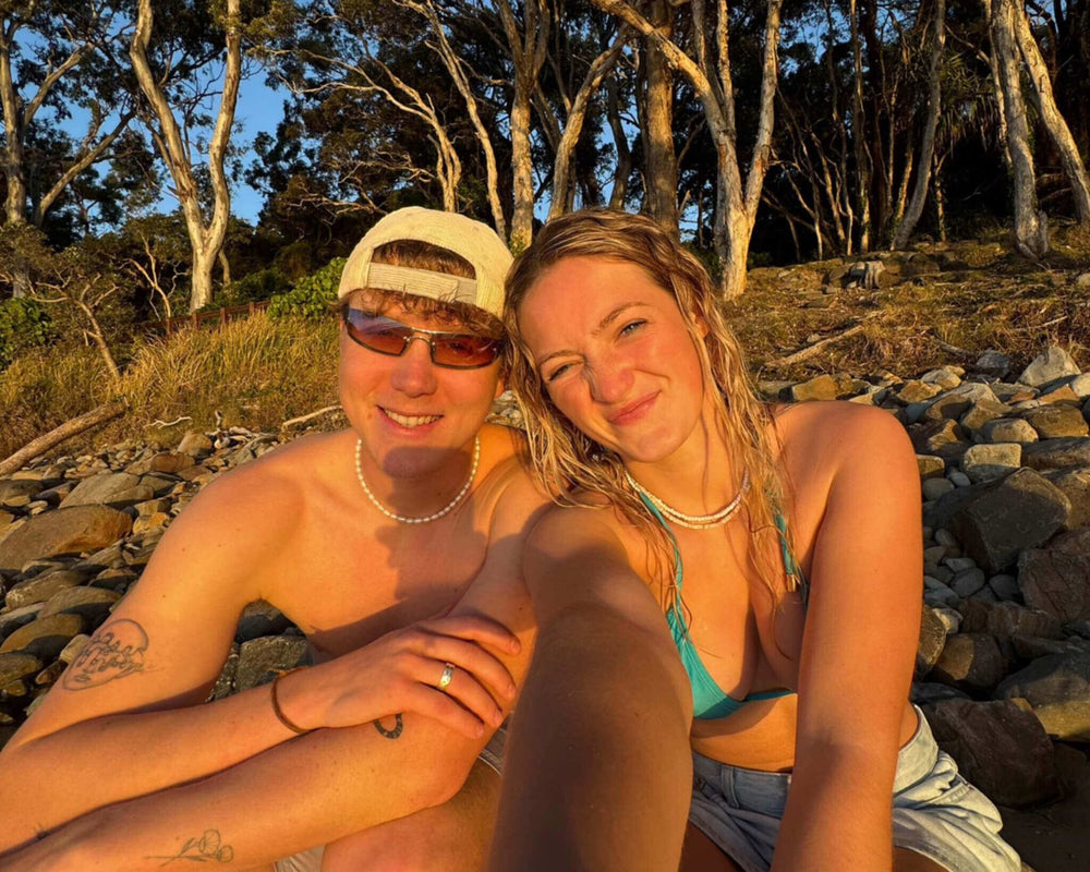 Jack and Poppy, the founders of Sole Drift